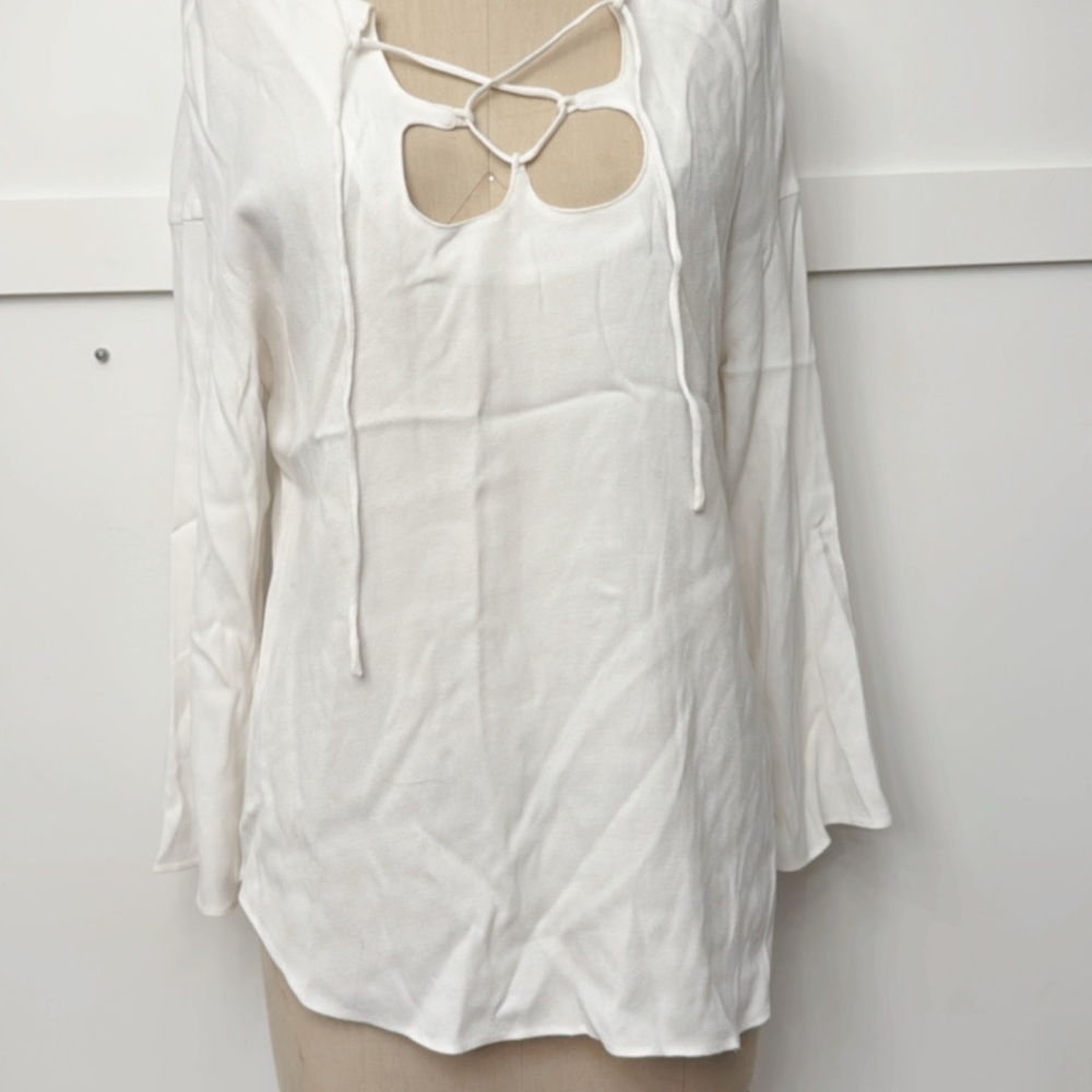 Frame Denim White Blouse - Picture 2 of 3
